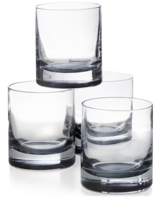 Hotel Collection Fluted Double Old-Fashioned Glasses, Set of 4, Created for Macys - Clear
