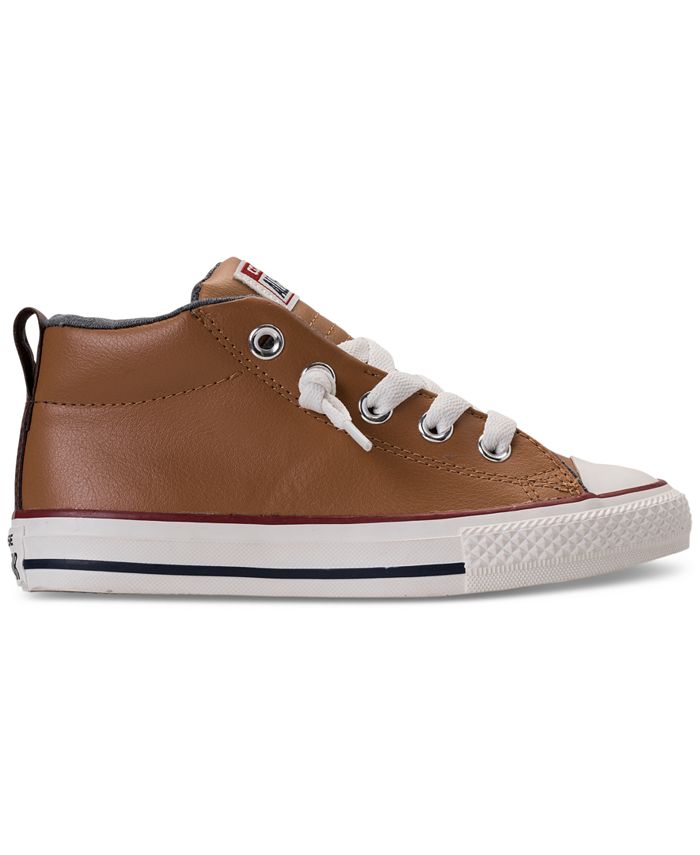 Converse Little Boys' Chuck Taylor Street Leather High Top Casual ...