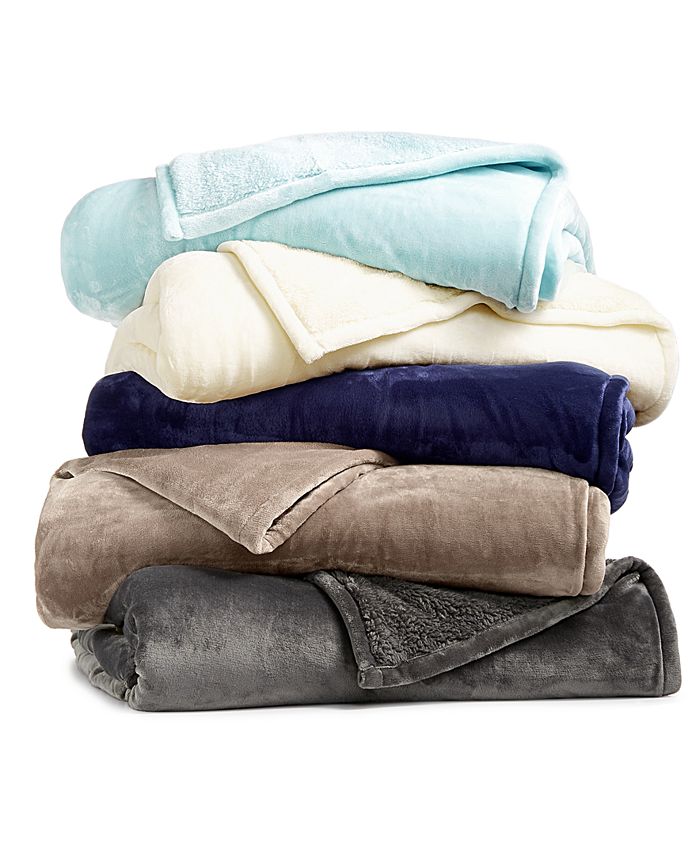 Berkshire LAST ACT! Blanket® Luxe Reversible Plush King Blanket Macy's