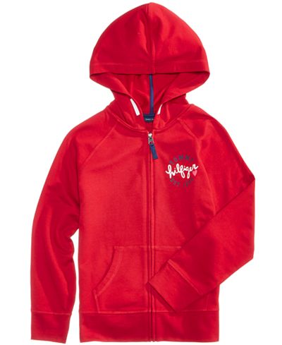 Tommy Hilfiger Full-Zip Hooded Sweatshirt, Big Girls (7-16)