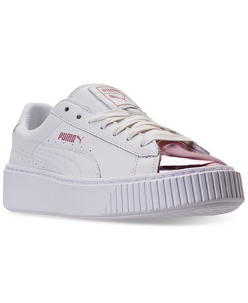 puma basket platform metallic puma basket platform metallic