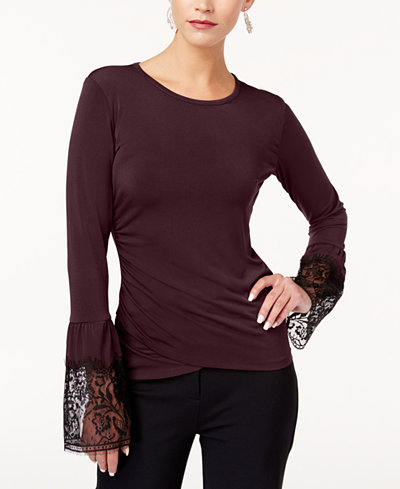 KOBI Lace-Trim Top, Created for Macy's