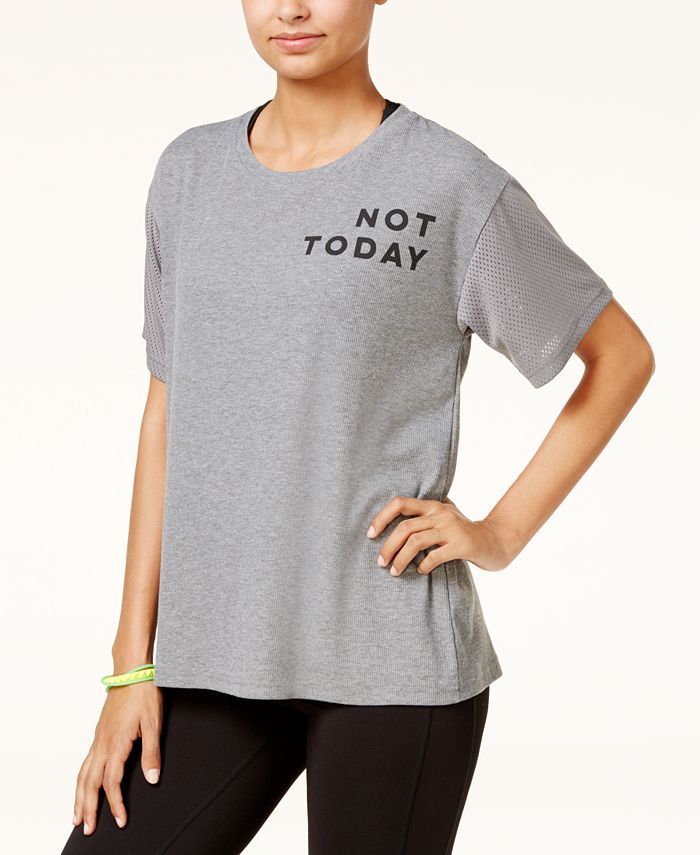 Material Girl Active Juniors' Not Today Graphic T-Shirt, Created for ...