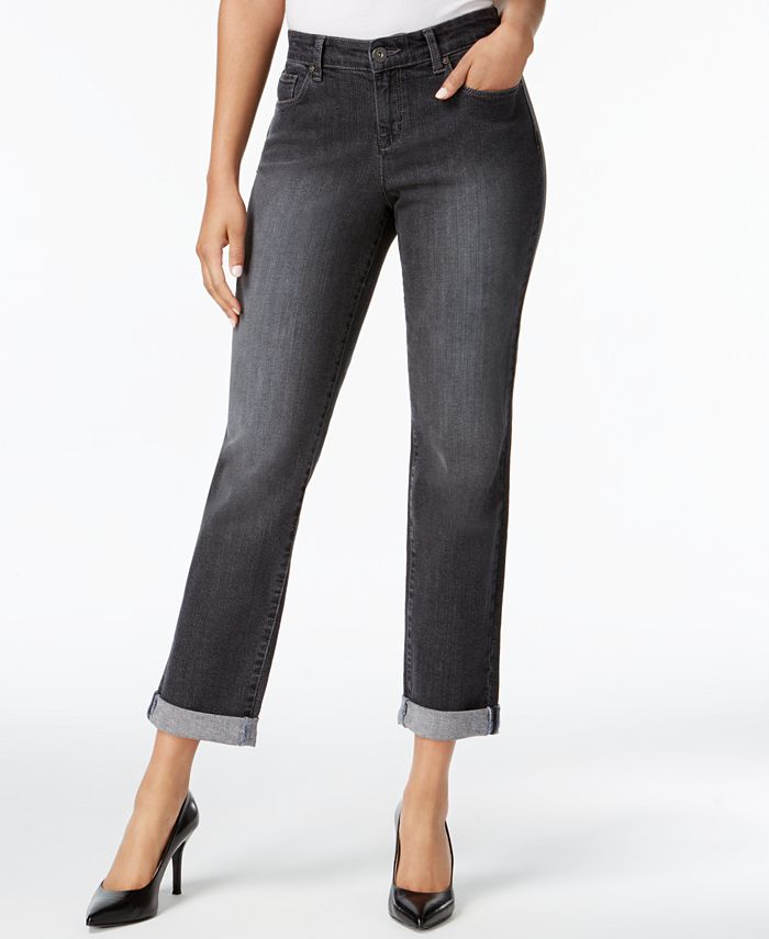 Style & Co Petite Curvy Boyfriend Jeans, Created for Macy's & Reviews ...