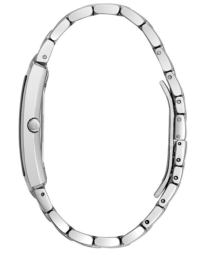 Bulova Men's Stainless Steel Bracelet Watch 45x35mm 96A169 - Macy's