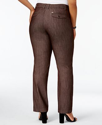 Lee Platinum Plus Size Total Freedom Madelyn Denim Trousers ...