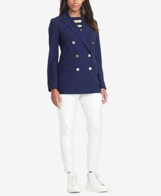 ralph lauren double breasted women's blazer