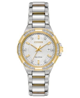 Citizen - Women's Eco-Drive Riva Two-Tone Stainless Steel Bracelet Watch 30mm