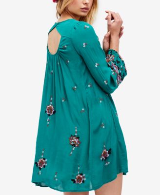Free People Oxford Embroidered Shift Dress - Macy's