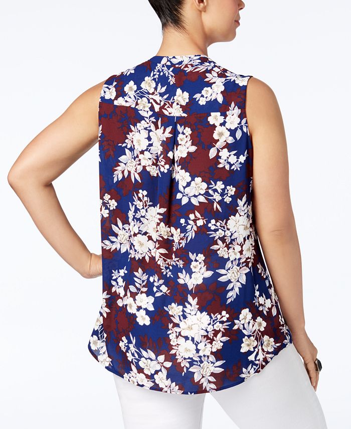 Charter Club Plus Size Ruffled Blouse, Created for Macy's - Macy's