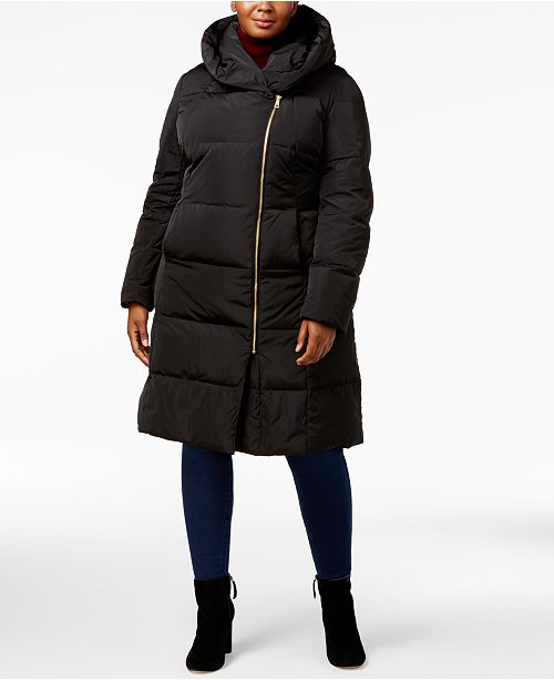 Cole Haan Signature Plus Size PillowCollar Heavyweight Puffer Coat