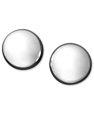 Macy's - 14k Gold Earrings, Flat Ball Stud (7mm)