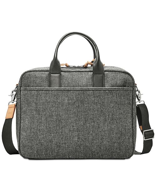 Fossil Men's Defender TopZip Briefcase & Reviews All Accessories