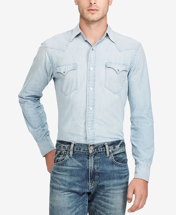 Polo Ralph Lauren Men's Iconic Western Shirt & Reviews - Casual Button ...