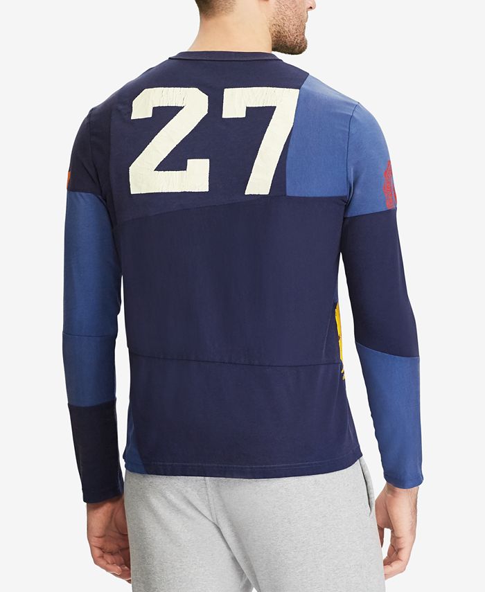 Polo Ralph Lauren Men's Classic-Fit Colorblocked Long-Sleeve T-Shirt ...