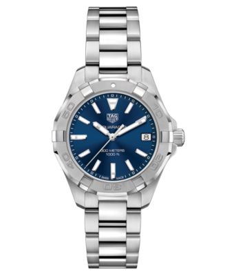 TAG Heuer Women s Swiss Aquaracer Steel Bracelet Watch 32mm Macy s