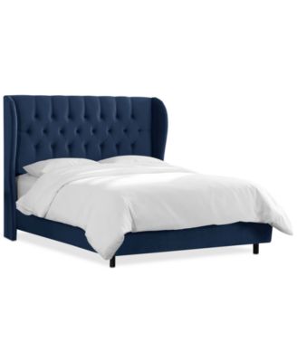 Avery Tufted Wingback Bed - King - Macy's