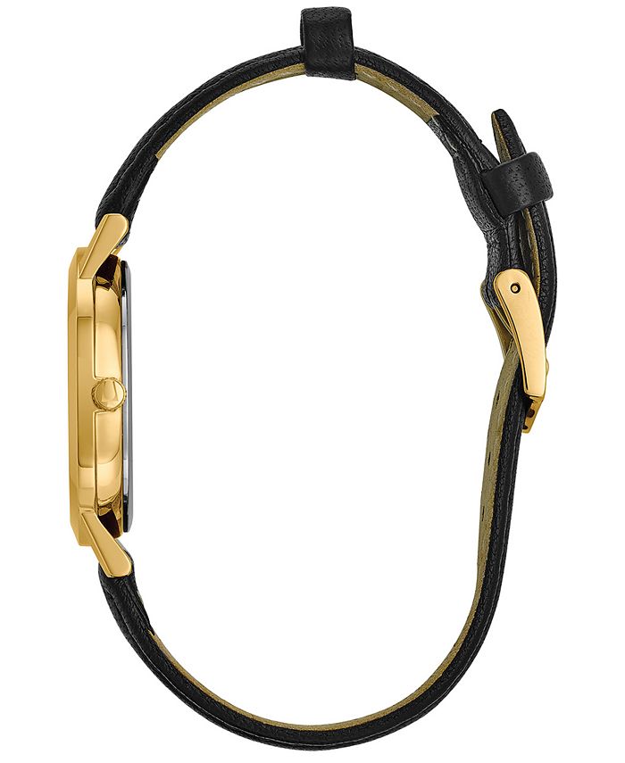 Bulova Women's Black Leather Strap Watch 32mm 97L159 Macy's