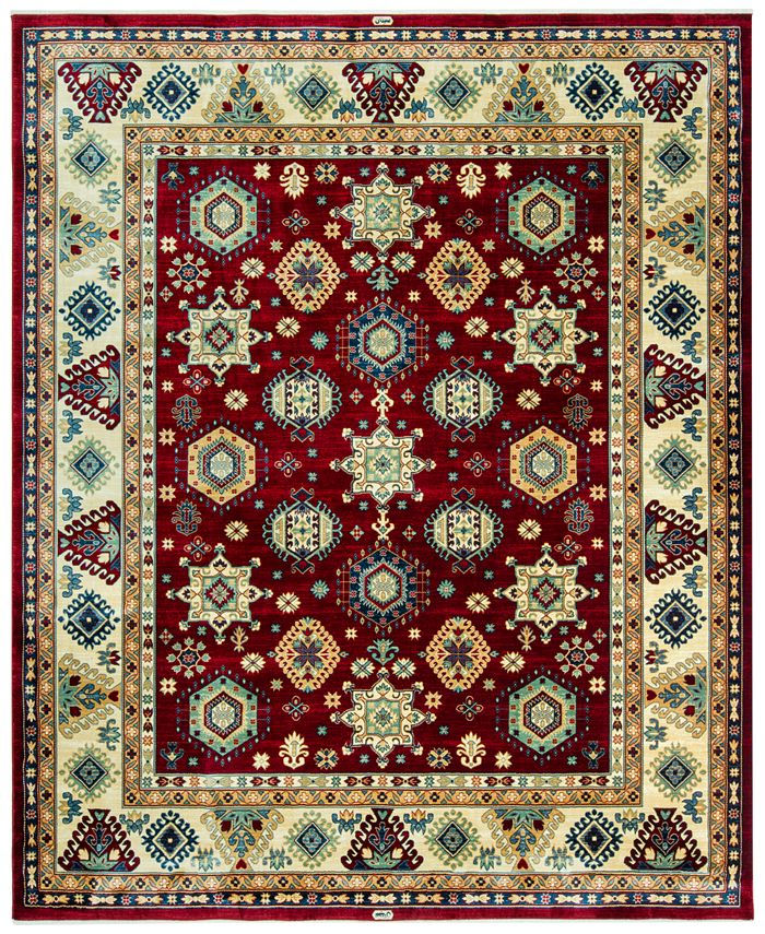 KM Home Signature Nomad Tribal Red/Beige 2' 6" x 4' Area Rug, Created