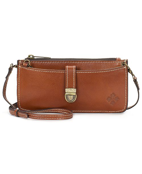 Patricia Nash Heritage Aso Organizer Leather Crossbody Wallet & Reviews - Handbags & Accessories ...