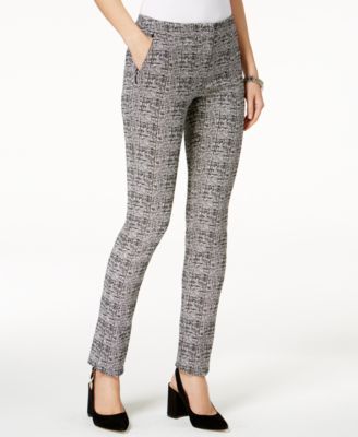 Alfani - Plaid Slim-Leg Pants