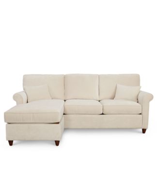 Lidia 82" Fabric 2-Pc. Reversible Chaise Sectional Sofa with Storage Ottoman, Created for Macy's