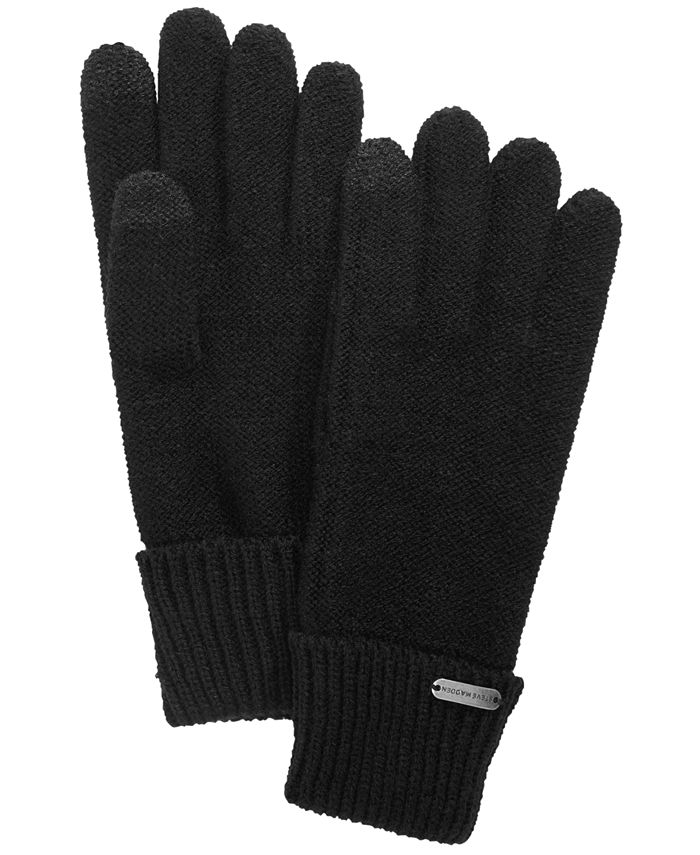 Steve Madden Solid Boyfriend Touch Gloves - Macy's