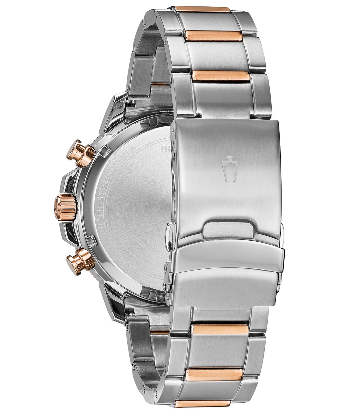 Мужские часы Bulova Chronograph Marine Star Two-Tone Stainless Steel Bracelet Watch 45mm — фото 3