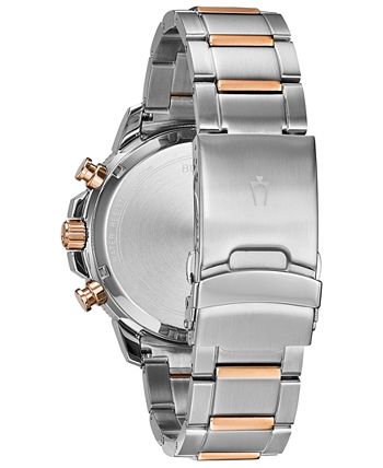 Bulova - Men's Chronograph Marine Star Two-Tone Stainless Steel Bracelet Watch 45mm