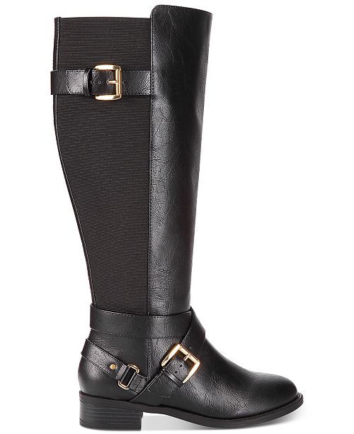 Thalia Sodi Vada Wide-Width Wide-Calf Riding Boots, Created for Macy's ...