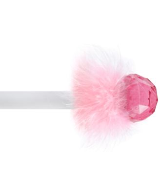 Kenney - Phoebe 5/8" Kids Window Curtain Rod, 48"-86", Pink