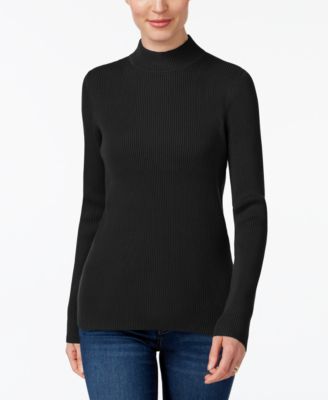 macys womens black sweaters