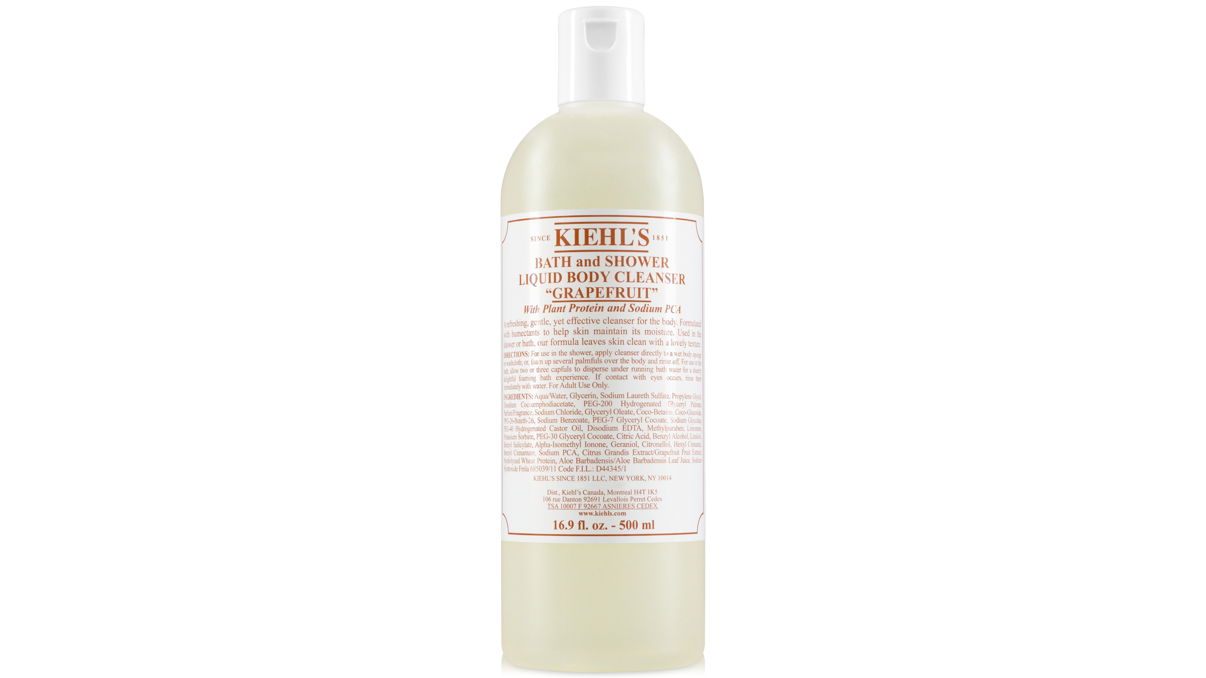 Kiehl's Since 1851 Grapefruit Bath & Shower Liquid Body Cleanser, 16.9-oz.