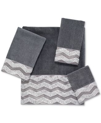 Galaxy Chevron Bordered Cotton Bath Towels