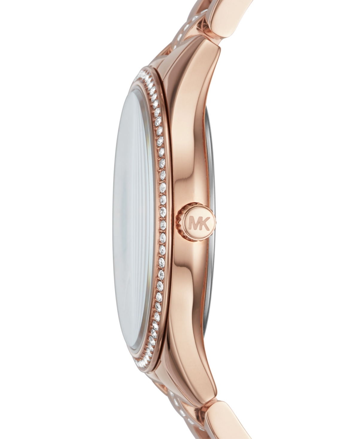Shop Michael Kors Women's Lauryn Rose Gold-tone Stainless Steel Bracelet Watch 33mm