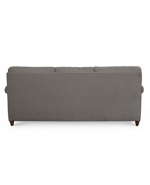 Furniture Lidia 82 Fabric 2 Pc Reversible Chaise Sectional Sofa