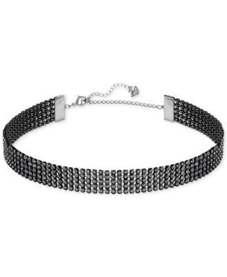 Swarovski - Silver-Tone Crystal Choker Necklace