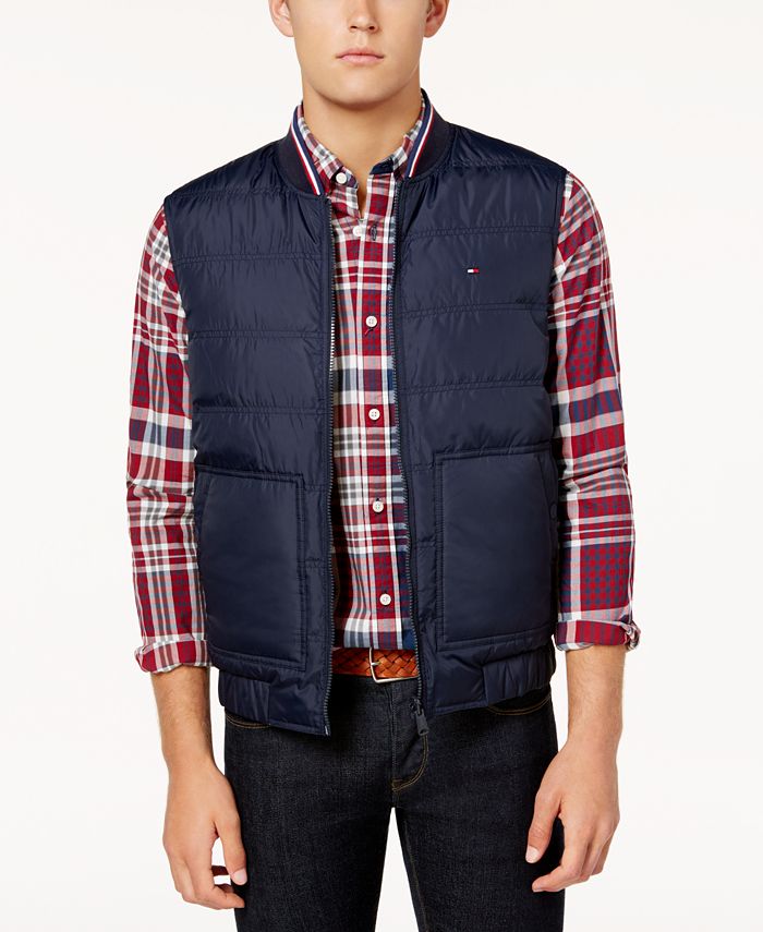 Tommy Hilfiger Men's Reversible Puffer Vest, Created for Macy's ...