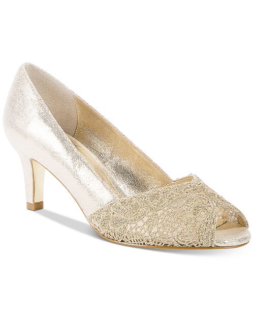 Adrianna Papell Jude Lace PeepToe Pumps &amp; Reviews Pumps