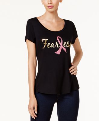 Thalia Sodi - Scoop-Neck Pink Ribbon T-Shirt