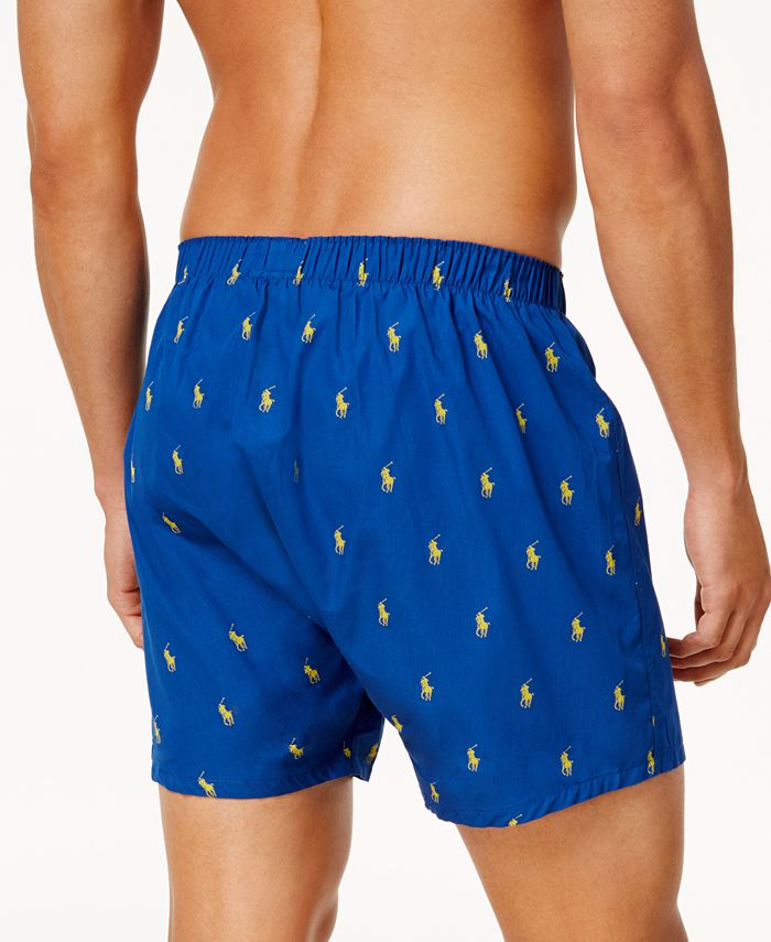 Polo Ralph Lauren Men's 3-Pack. Cotton Classic Woven Boxers & Reviews ...