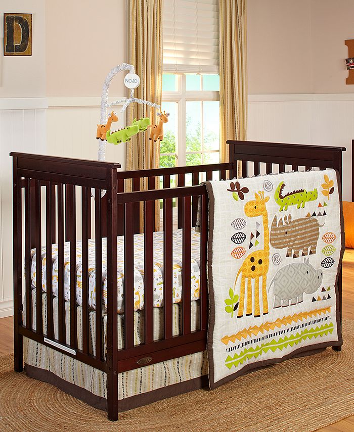 NoJo Zoobilee 4Pc. Crib Bedding Set Macy's