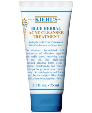 Kiehl's Since 1851 Blue Herbal Acne Cleanser Treatment 25-oz