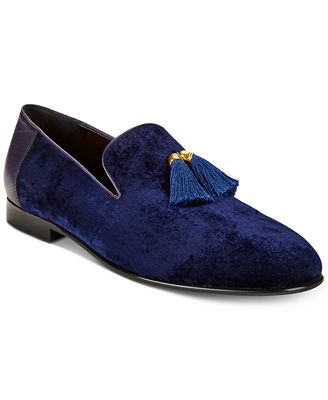 Tallia Men's Eduardo Velvet Tassel Loafers - All Men's Shoes - Men - Macy's
