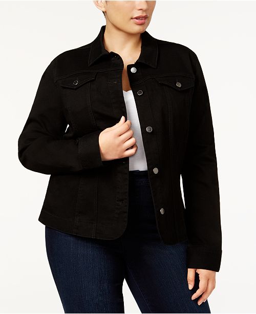Charter Club Plus Size Denim Jacket, Created for Macy's Jackets