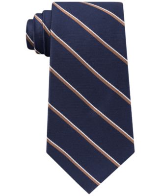 Tommy Hilfiger - Men's Two Tone Stripe Flex Silk Tie