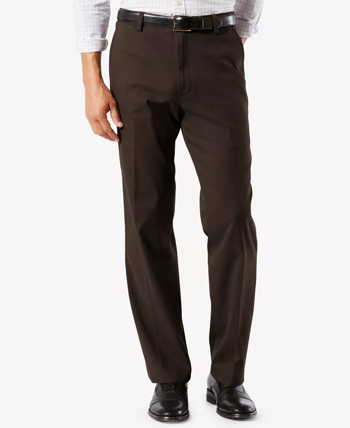 Men's Easy Classic Fit Khaki Stretch Pants