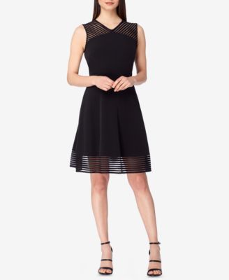 tahari striped dress