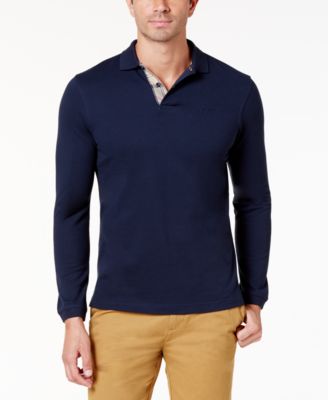 barbour long sleeve sports polo