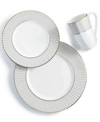 Lenox - Pleated Colors Gray 3-Pc. Place Setting